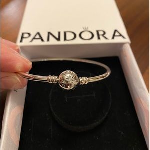 Pandora Moments Star Clasp Bangle Bracelet
